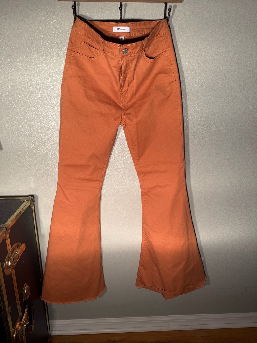 Boutique Rusty Orange Bell Bottom jeans